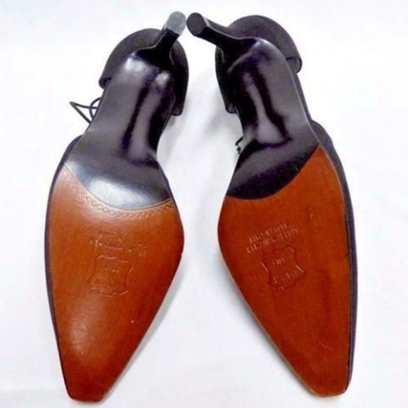 NEW Stuart Weitzman D'orsay Pumps Black AND Gold 7 - Picture 9 of 9